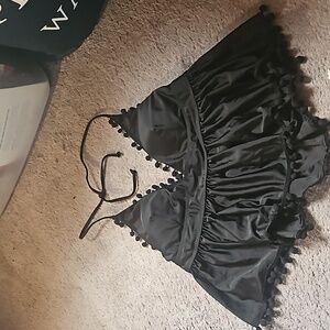 Black bathing suit top